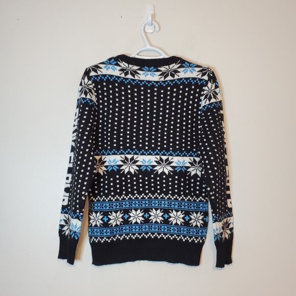 Pink Floyd Ugly Christmas Sweater Knit Sweater Black Size S - Picture 2 of 5